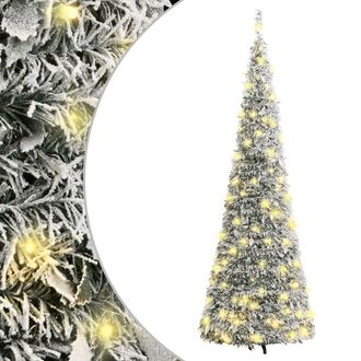 vidaXL &Aacute;rbol De Navidad Artificial Desplegable Con Nieve 50 Led 120 Cm Vidaxl