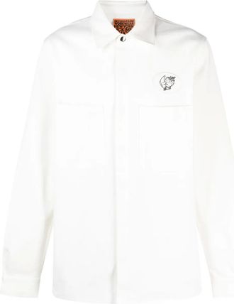 Sky High Farm text-print organic cotton shirt - White