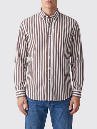 Sebago Camicia a righe in cotone con vestibilit&agrave; slim fit e collo button-down