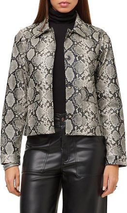 Fifteen Twenty Victoria Faux Leather Jacket in Print at Nordstrom, Size X-Small