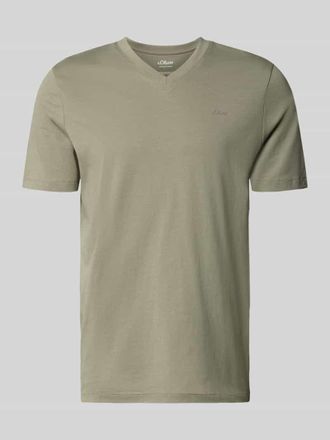 s.Oliver Red Label Regular Fit T-Shirt aus reiner Baumwolle in Khaki, Gr&ouml;&szlig;e 3XL