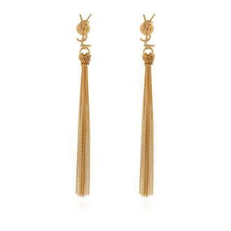 Saint Laurent Earrings, female, Yellow, Size: ONE SIZE Brass earrings