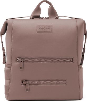 DAGNE DOVER Indi Large Water Resistant Scuba Knit Diaper Backpack in Dune at Nordstrom