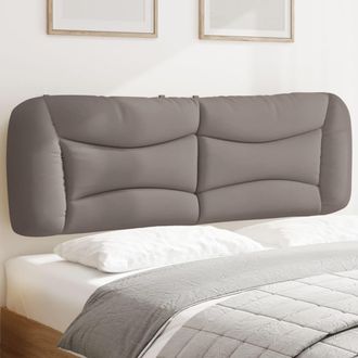 vidaXL Cabecero De Cama Acolchado Tela Gris Taup&eacute; 160 Cm Vidaxl