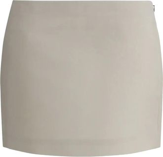 Lisa Yang silk mini skirt - Neutrals