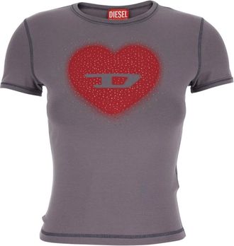 Diesel Mujer, Camisetas, Gris, Talla: S