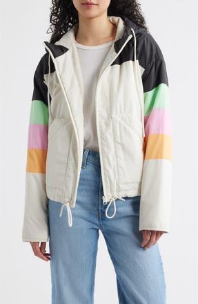 Rip Curl Keepsakes Insulated Bomber Jacket in White Multi at Nordstrom, Size Xx-Small