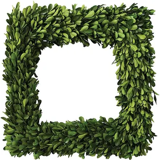 Ballard Designs Preserved Boxwood Square Wreath - 22 - Ballard Designs