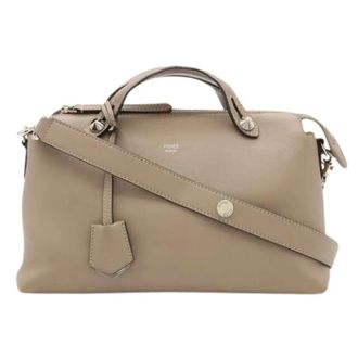Fendi Pre-owned By The Way Handtas - Dames - Pre-owned - Grijs - Maat: ONE Size Leer