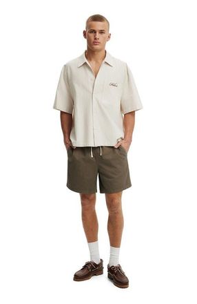 Cotton On Mens Easy Short in Washed Khaki at Nordstrom, Size Medium