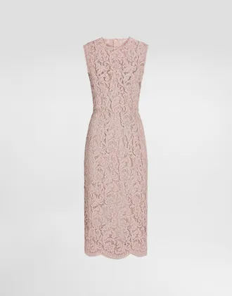 Dolce & Gabbana Cordonetto Lace Dress - Woman Dresses Pink 36