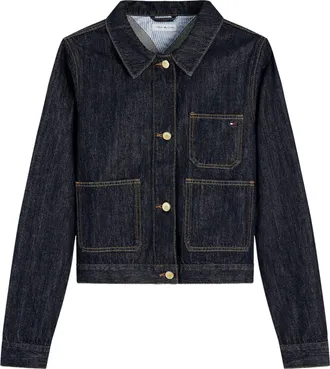 Tommy Hilfiger Dark Rinse Lady Jacket Cotton Jacket