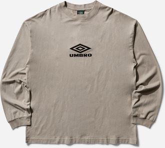 Umbro Men s OG Logo Longsleeve T-Shirt Taupe