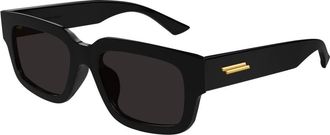 Bottega Veneta Stijlvolle unisex zonnebril in zwart - unisex - Zonnebrillen - Zwart - 53 MM - Accessoires