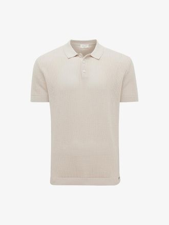 Gentiluomo Gebreide Structuur Polo | Beige