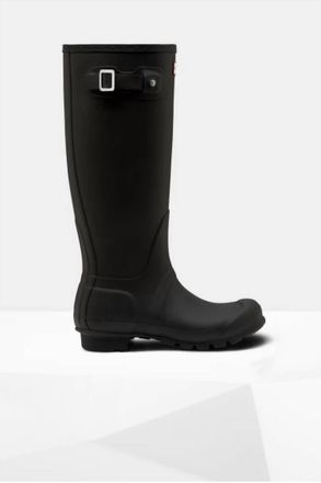 Hunter Womens Original Tall Matte Boots In Black