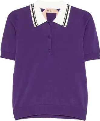 N&deg;21 Polo con strass - Viola