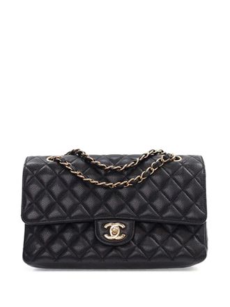 Chanel 2016-2017 Classic Caviar Double Flap schoudertas - Zwart