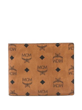 MCM Portafoglio con monogramma - Marrone