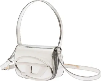 Diesel Womens Shoulder Bag 1dr Metallic Laminated Leather Pmu