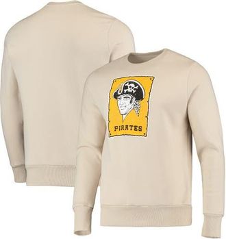 Majestic Threads Mens Majestic Threads Oatmeal Pittsburgh Pirates Fleece Pullover Sweatshirt at Nordstrom, Size Small