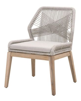 Essentials For Living Set Of 2 Loom Outdoor Dining Chair