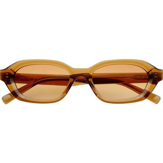 Freyrs Eyewear Tokyo Small Rectangular Sunglasses in Crystal Brown at Nordstrom