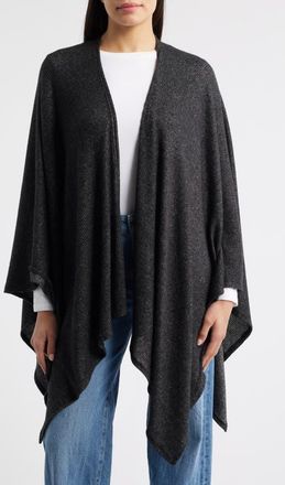 Loveappella Rib Shawl in Charcoal at Nordstrom