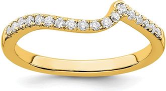 Diamond2Deal 14k Gold Lab Grown Diamond Wedding Band Ring 0.18Ct Clarity- VS Color- G-H