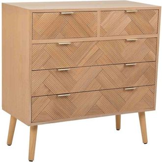 Wanderlust Deco C&oacute;moda De Madera Marr&oacute;n 80x39,5x81cm