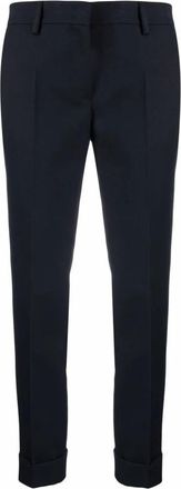 Golden Goose Slim-fit broeken - Dames - Slim Fit Broeken - Blauw - M - Polyester - Broeken