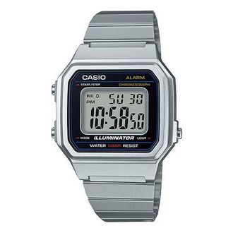 Casio STANDARD Vintage Classical Silver Mens White Digital B650WD-1A