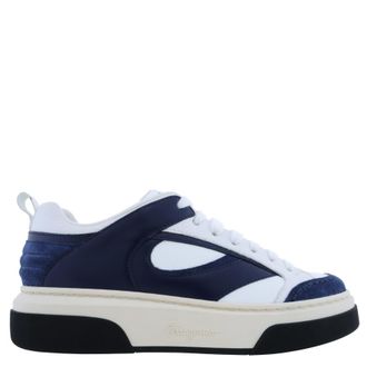 Ferragamo Cassina Low-Top Sneakers, Size 7