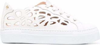 AGL Laser Cut Detail Sneakers - Dames - Sneakers - Wit - 41 EU - Schoenen