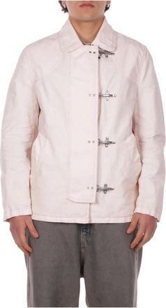 Fay Giubotto - Heren - Zomerjassen - Beige - M - Linnen - Jassen