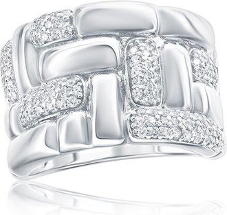 Suzy Levian Suzy Levian Silver Cz Ring