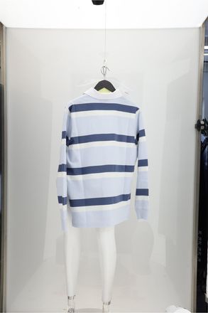 Dior Mens Polo Shirt Rugby Blue Polyester T-shirts And Polos