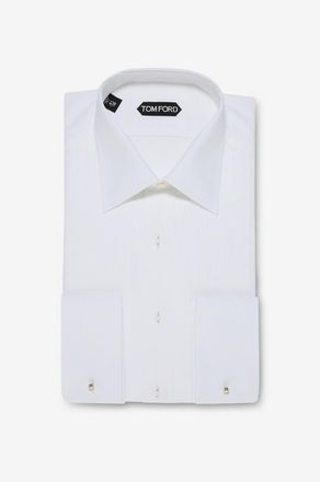 Tom Ford Slim-Fit-Hemd aus Voile mit Latz Cocktail