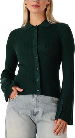 Modstr&ouml;m Hirokimd Vest - Dames - Truien - Groen - Maat: L Wol