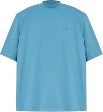 The Attico T-shirt con ricamo - Blu