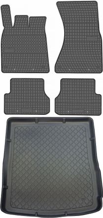 OEM Juego De Alfombrillas De Goma Para Coche Y Maletero Para Audi A6 C7 Kombi (de Septiembre De 2011 A Agosto De 2018)