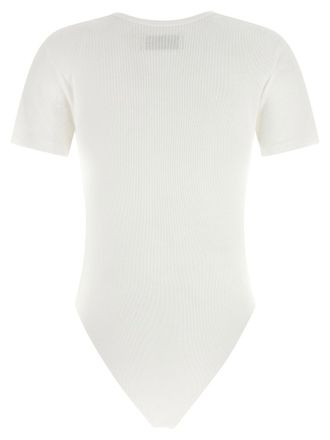 Vivienne Westwood Logo-Embroidered Bodysuit - White