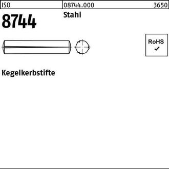 OEM Pasador C&oacute;nico Ranurado Iso 8744 4x 8 Acero 100 Unidades