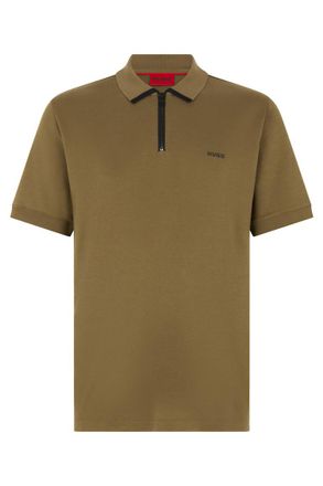 HUGO BOSS Khaki Cotton Polo