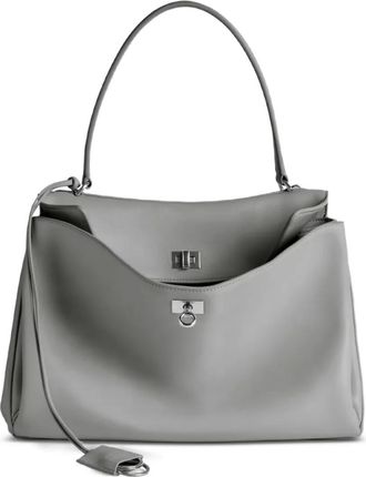 Balenciaga medium Rodeo leather tote bag - Grigio