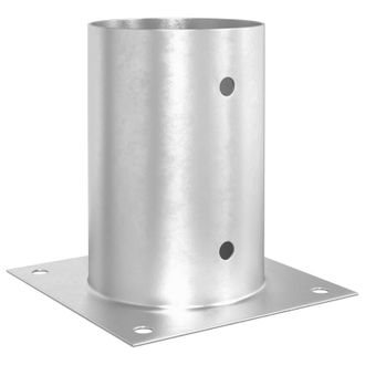 vidaXL Ancla De Tierra Redonda 12 Pcs Plateado 15 X 15 X 15 Cm Metal Vidaxl