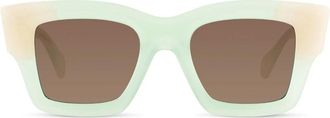 Jacquemus Lichtgroene Zonnebril - Dames - Zonnebrillen - Groen - ONE Size - Accessoires