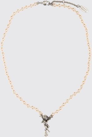 Vivienne Westwood Pearl Choker Necklace with Crystal Orb Pendant