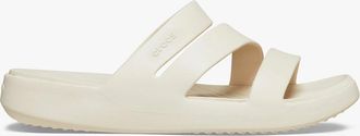 Crocs Womens Crocs GETAWAY STRAPPY Womens Sliders Stucco - Cream - Size: 9