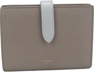 Celine Gray Leather Wallet (Bi-Fold) (Pre-Owned)